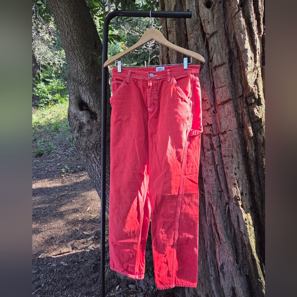 BDG Urban Outfitters Womens Vibrant Burnt Orange Cargo Pants‎